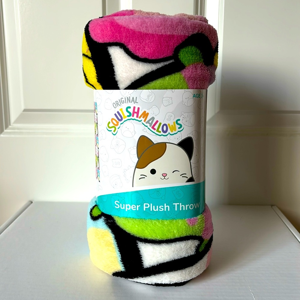 Squishmallows Plush Throw Blanket NWT